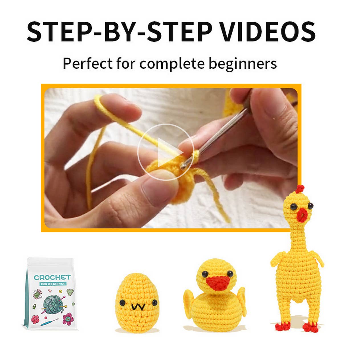 MANUAL DIY KNITTING CUTE DOLL MATERIAL PACKAGE