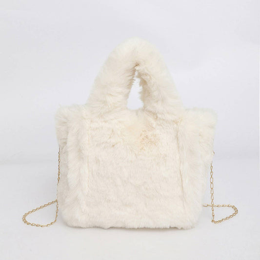 Fluffy Fur Handbag Women Chain Shoulder Bag_CUAB00584