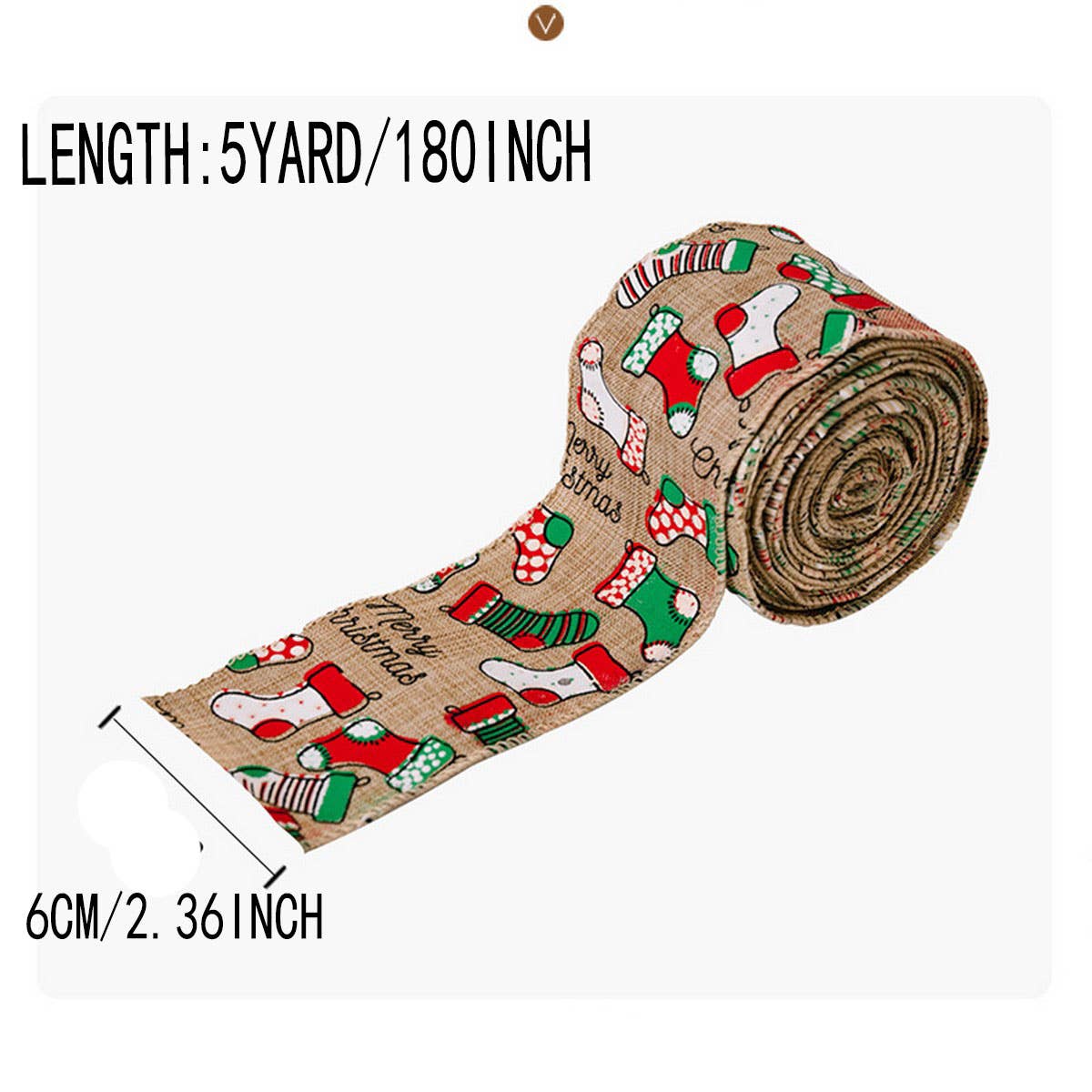 CWMM10228_CARTOON CHRISTMAS BURLAP RIBBON CREATIVE TREE DECO