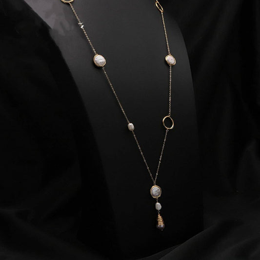HIGH-END BUTTERFLY TEMPERAMENT PEARL NECKLACE