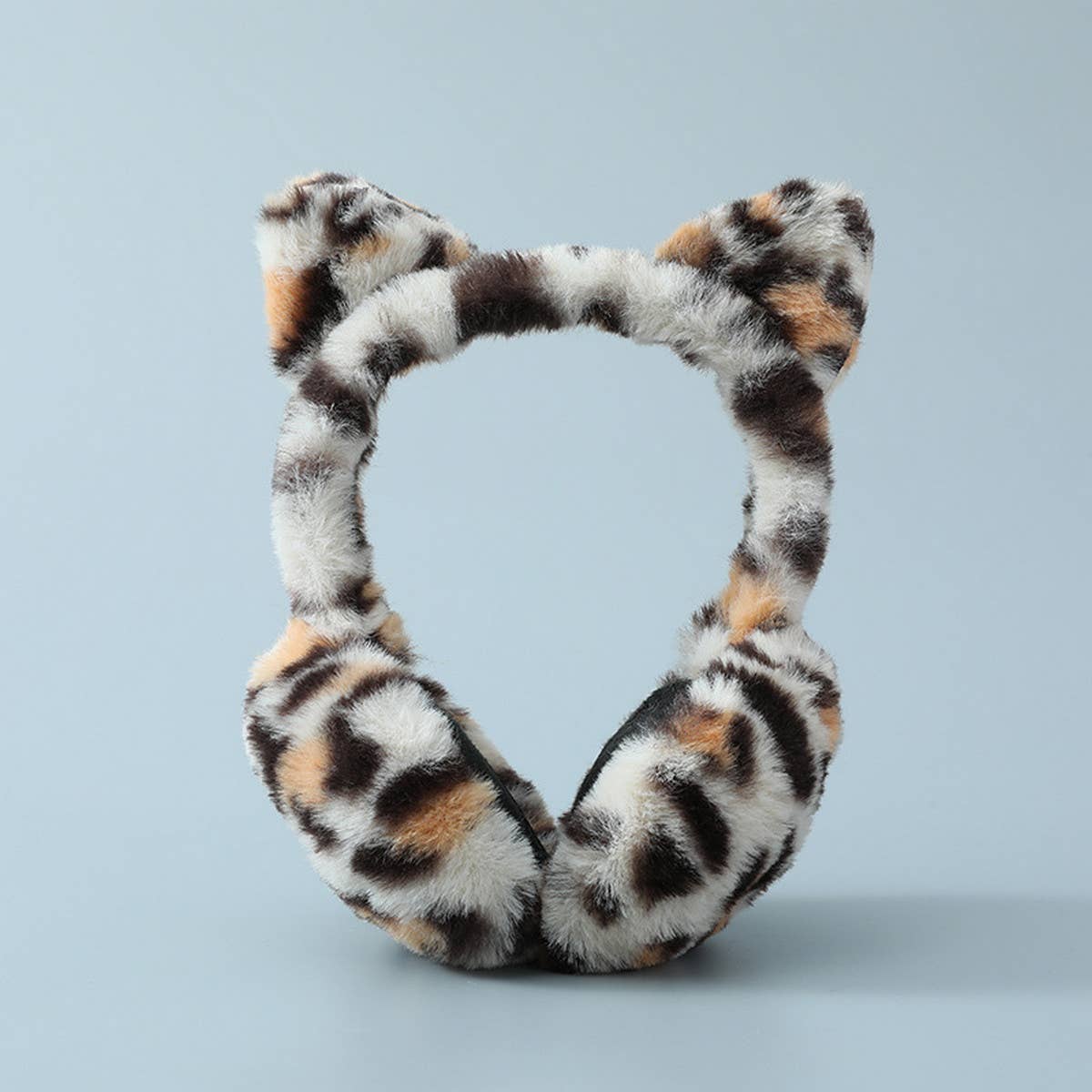 CUTE FOLDABLE LEOPARD PRINT EARMUFFS