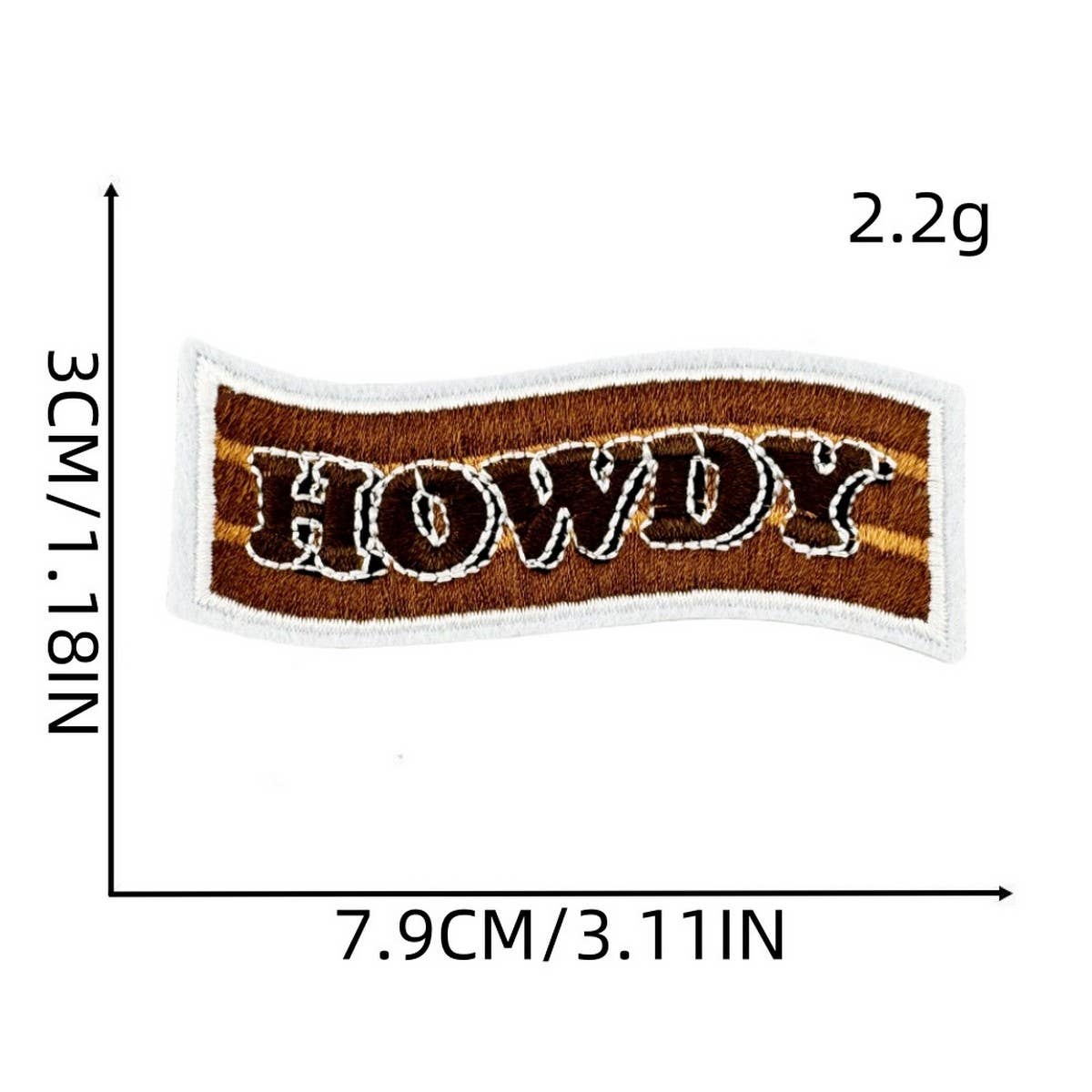 WESTERN COWBOY GRAFFITI EMBROIDERED PATCH