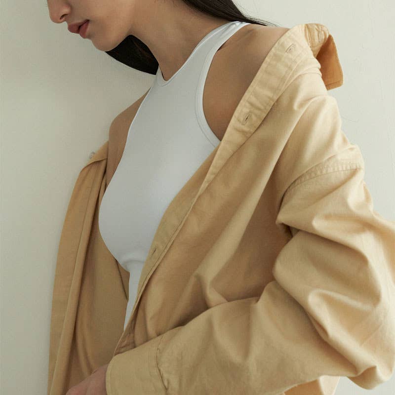 Solid color sports yoga wear sleeveless vest