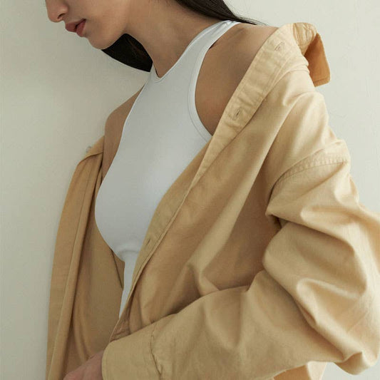 Solid color sports yoga wear sleeveless vest