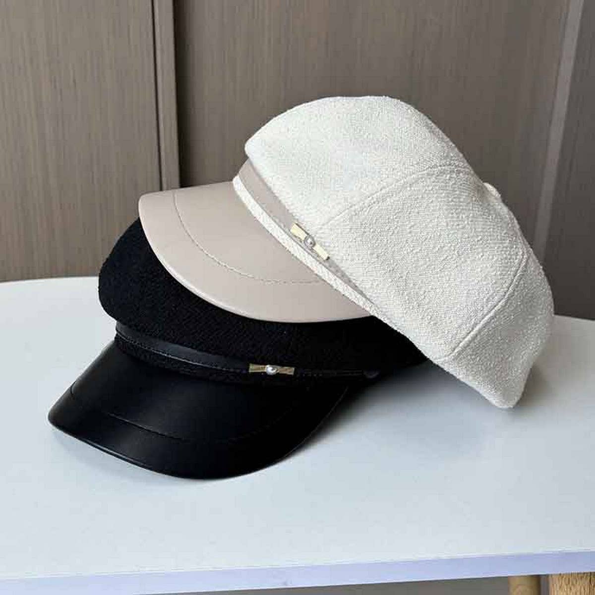 RETRO LITERARY OCTAGONAL HAT BERET_CWAB2909