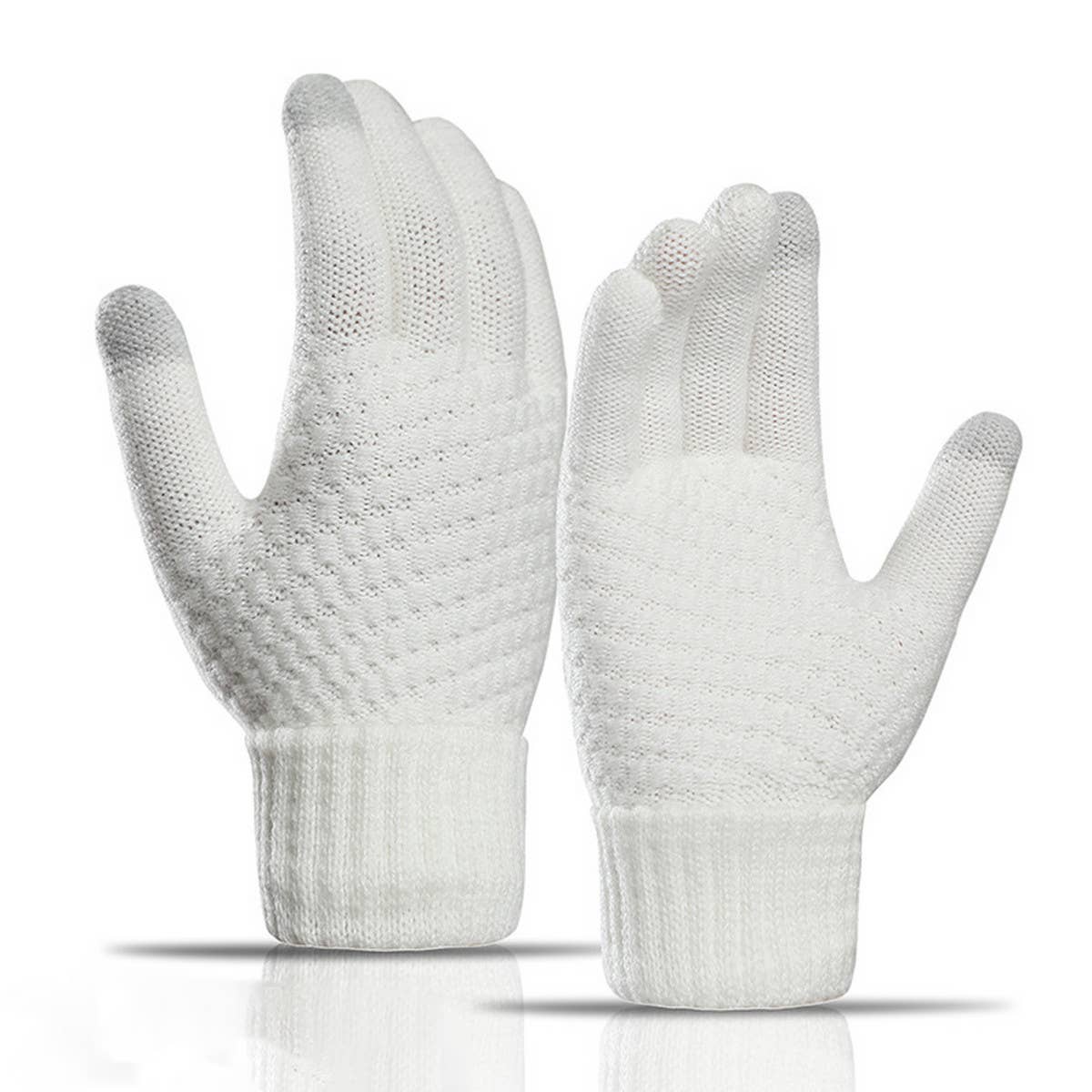Unisex Touchscreen Gloves ? Soft Knit Winter Style_CWAG0022