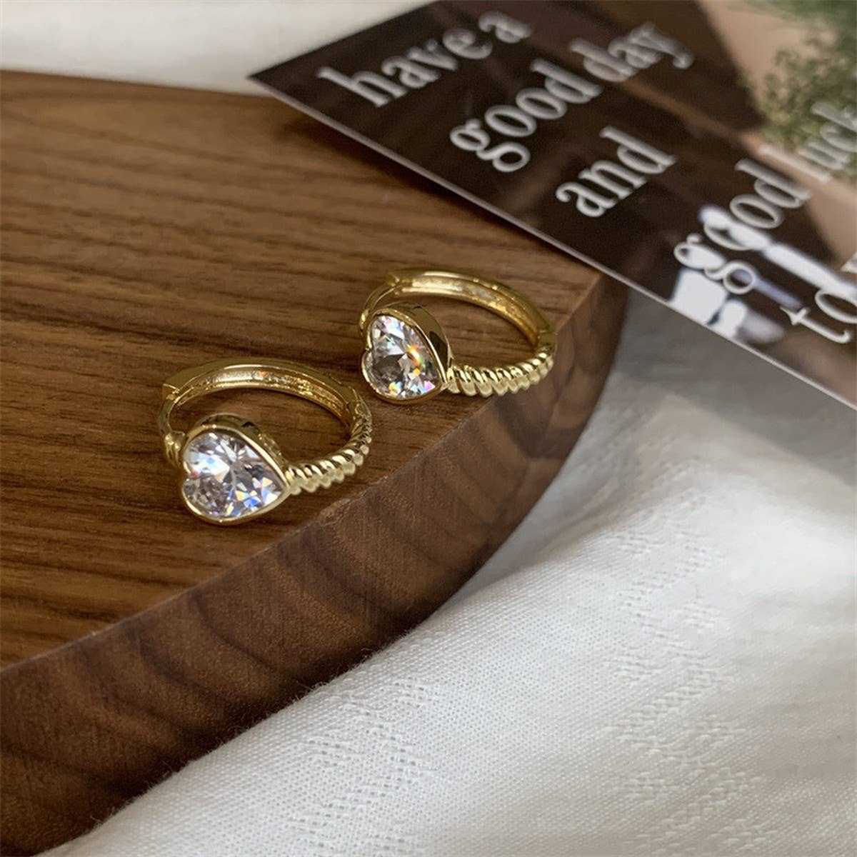 VALENTINE'S DAY NEW DESIGN ZIRCON HEART EARRINGS