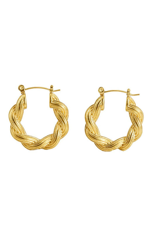 18K GOLD PLATED STAINLESS STEEL EARRINGS_CWAJE0375