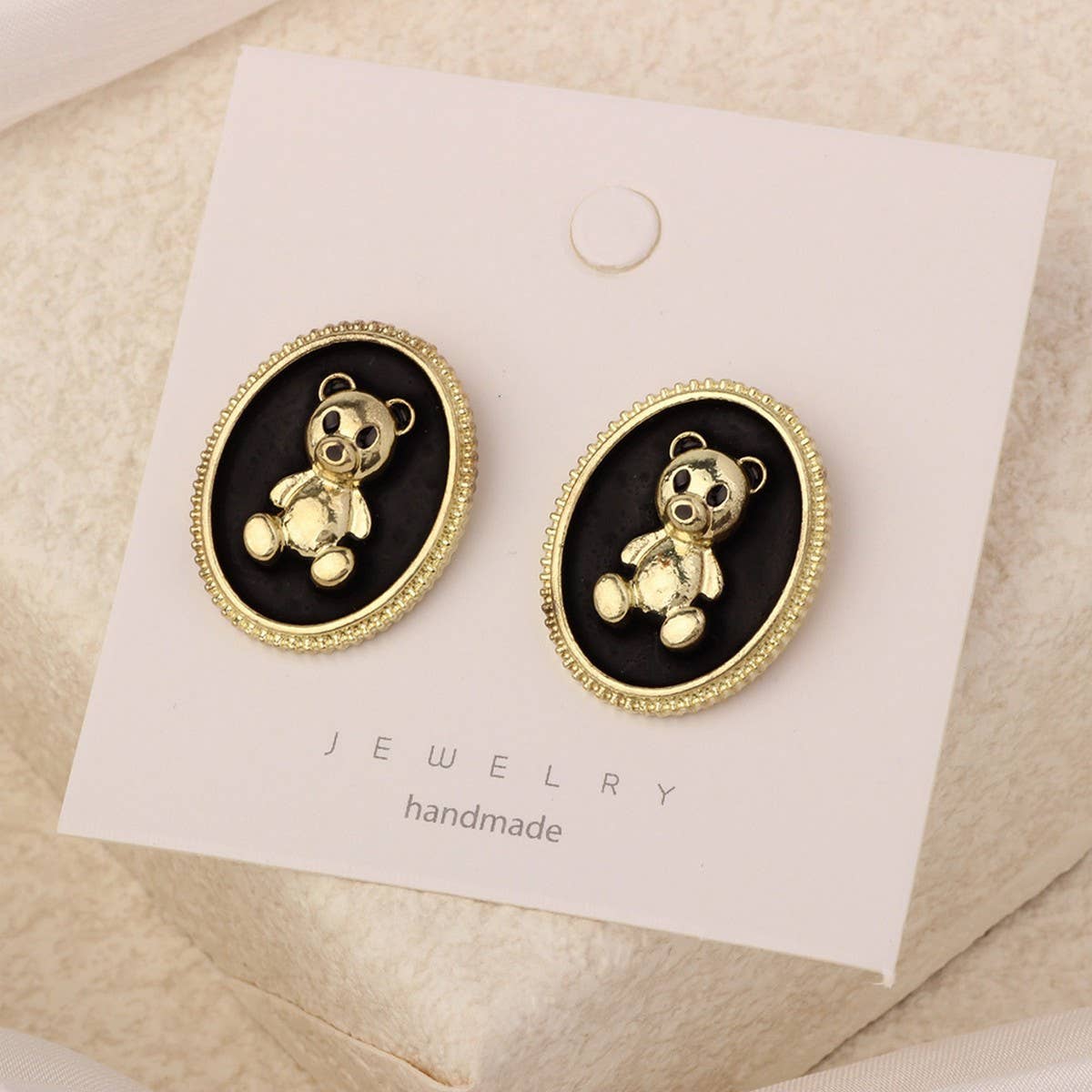 NEW SIMPLE HOLLOW GRID FOUR-LEAF EARRINGS