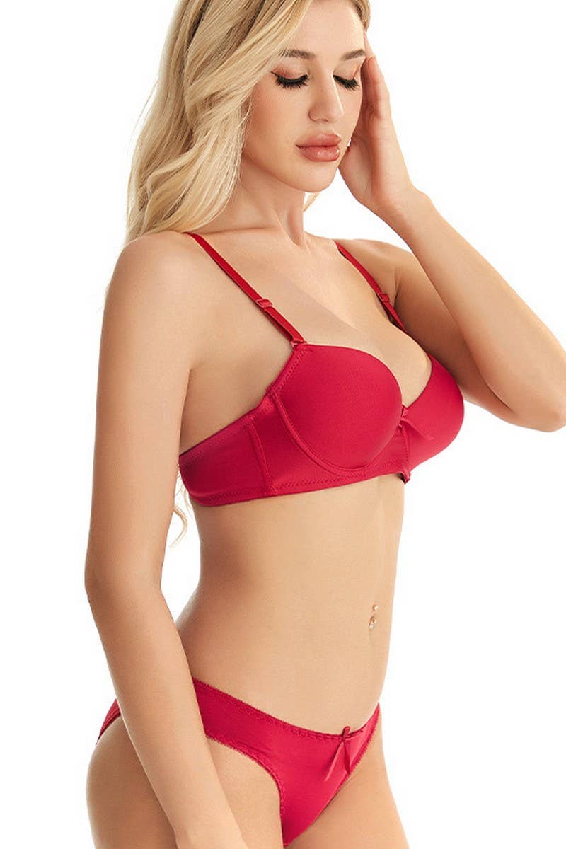 CWMU00286_SEXY REMOVABLE STRAP UNDERWIRE BRA SET