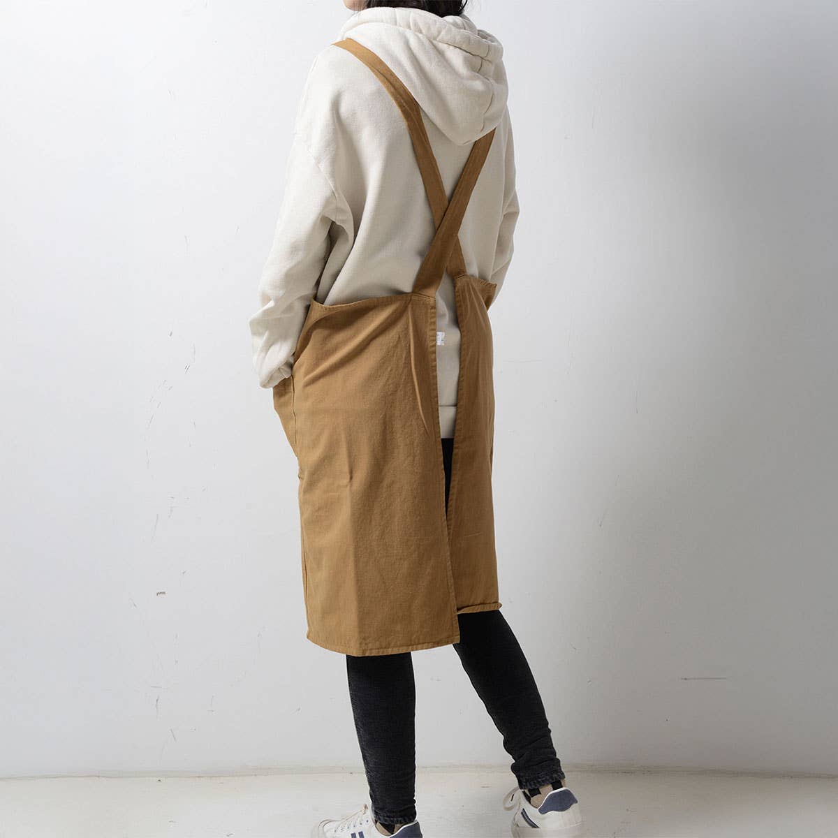 Waterproof Solid Color Linen Aprons with pockets