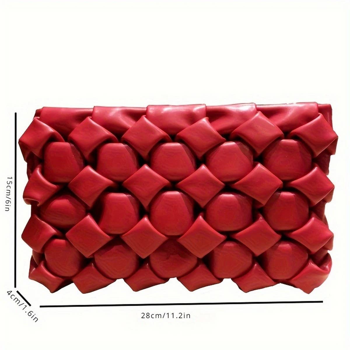 WOMEN'S WOVEN VINTAGE SOFT LEATHER CLUTCH_CWAB2610
