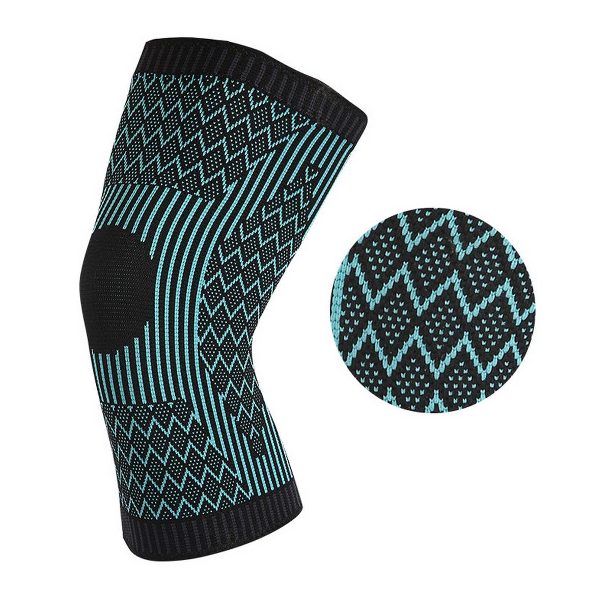 Elastic Knee Brace with Double Wave Non-Slip Grip