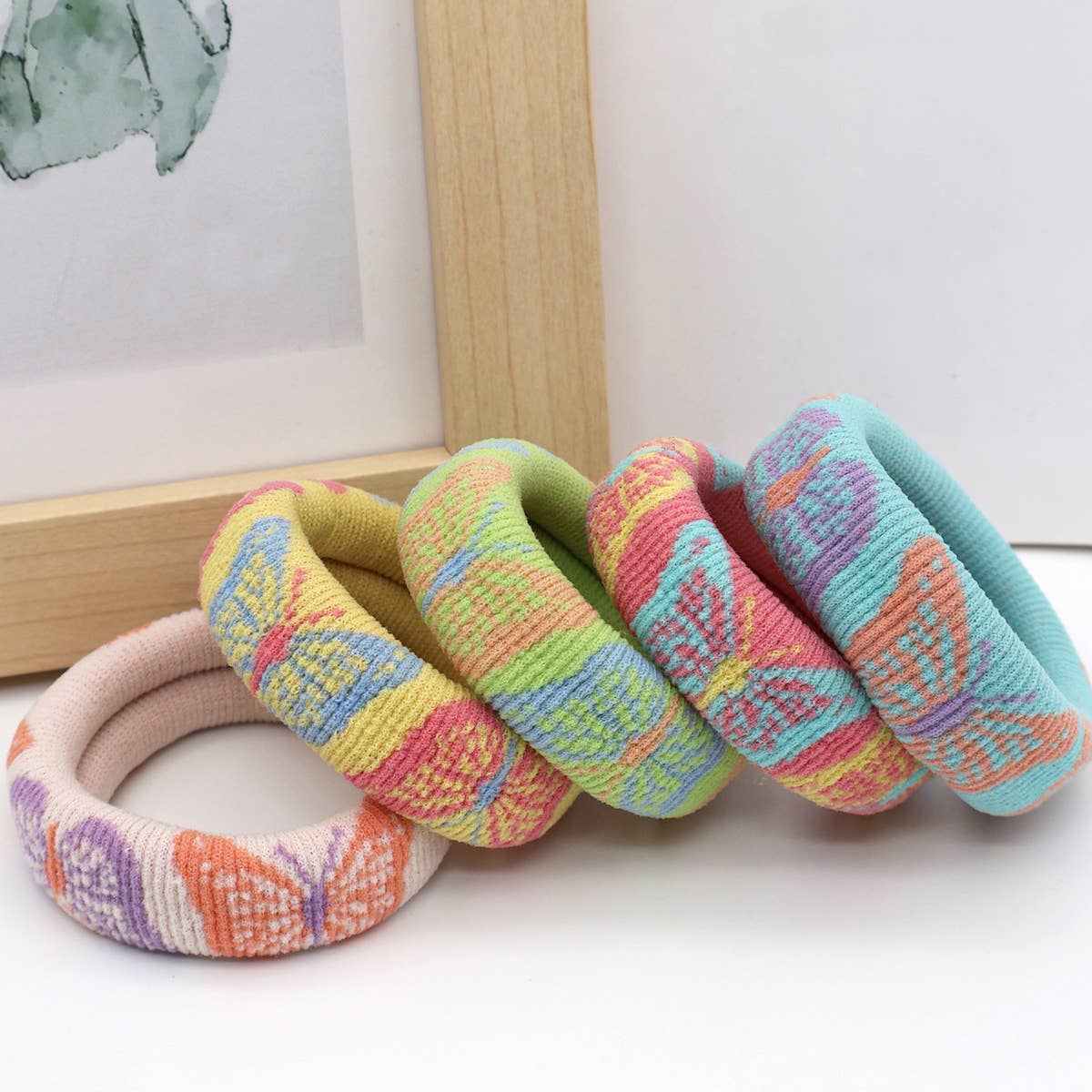FASHION  WIDENED HAIR TIES(5PCS/BOX)_CWAHA0504