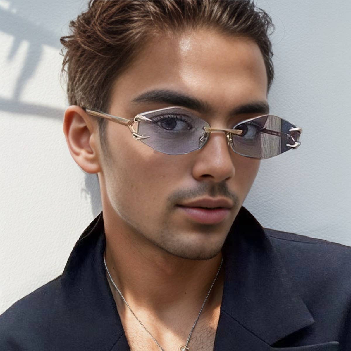 FRAMELESS STREET STYLE SUN PROTECTION SUNGLASSES