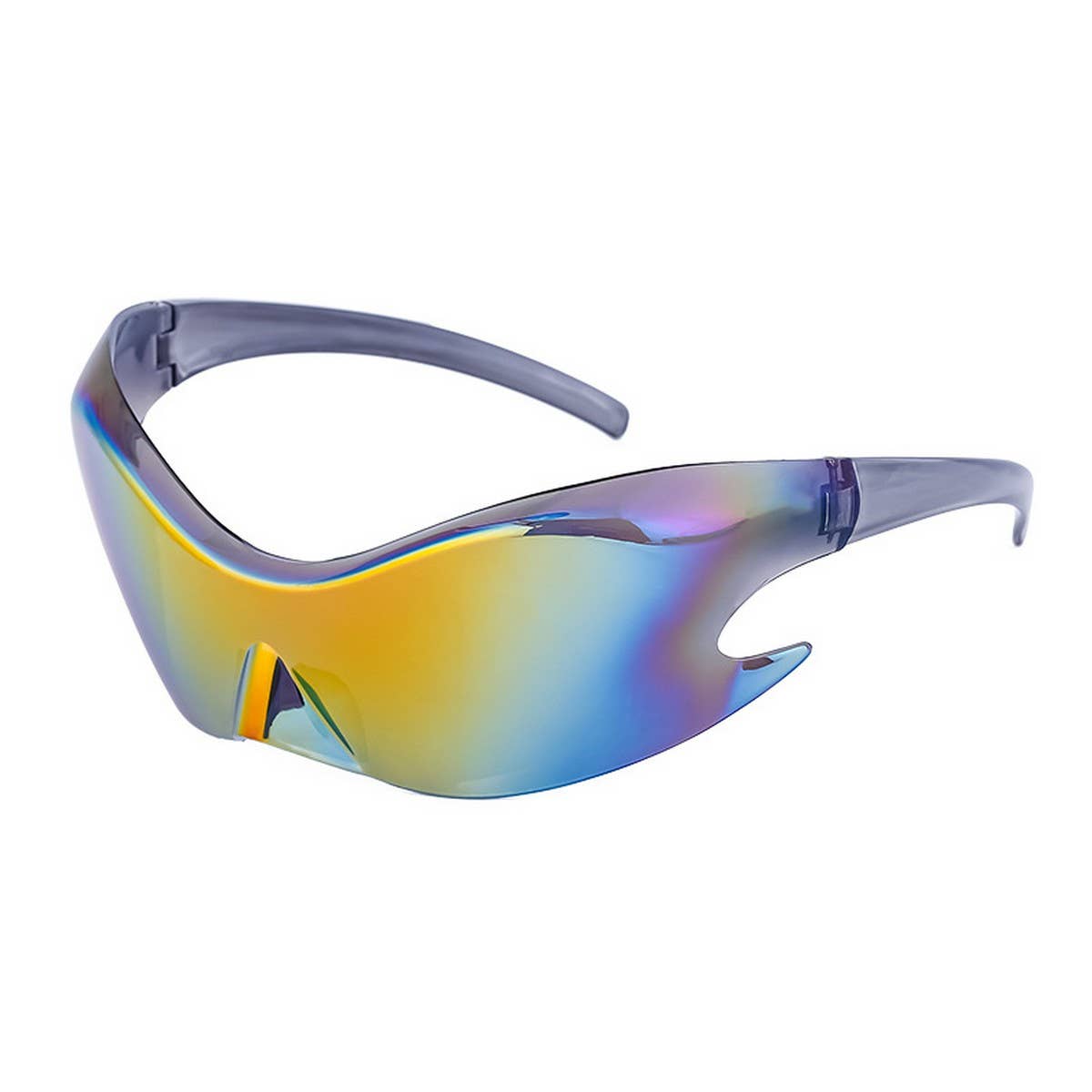 SPORTS WINDPROOF COLORFUL ONE-PIECE SUNGLASSES_CWASG0607