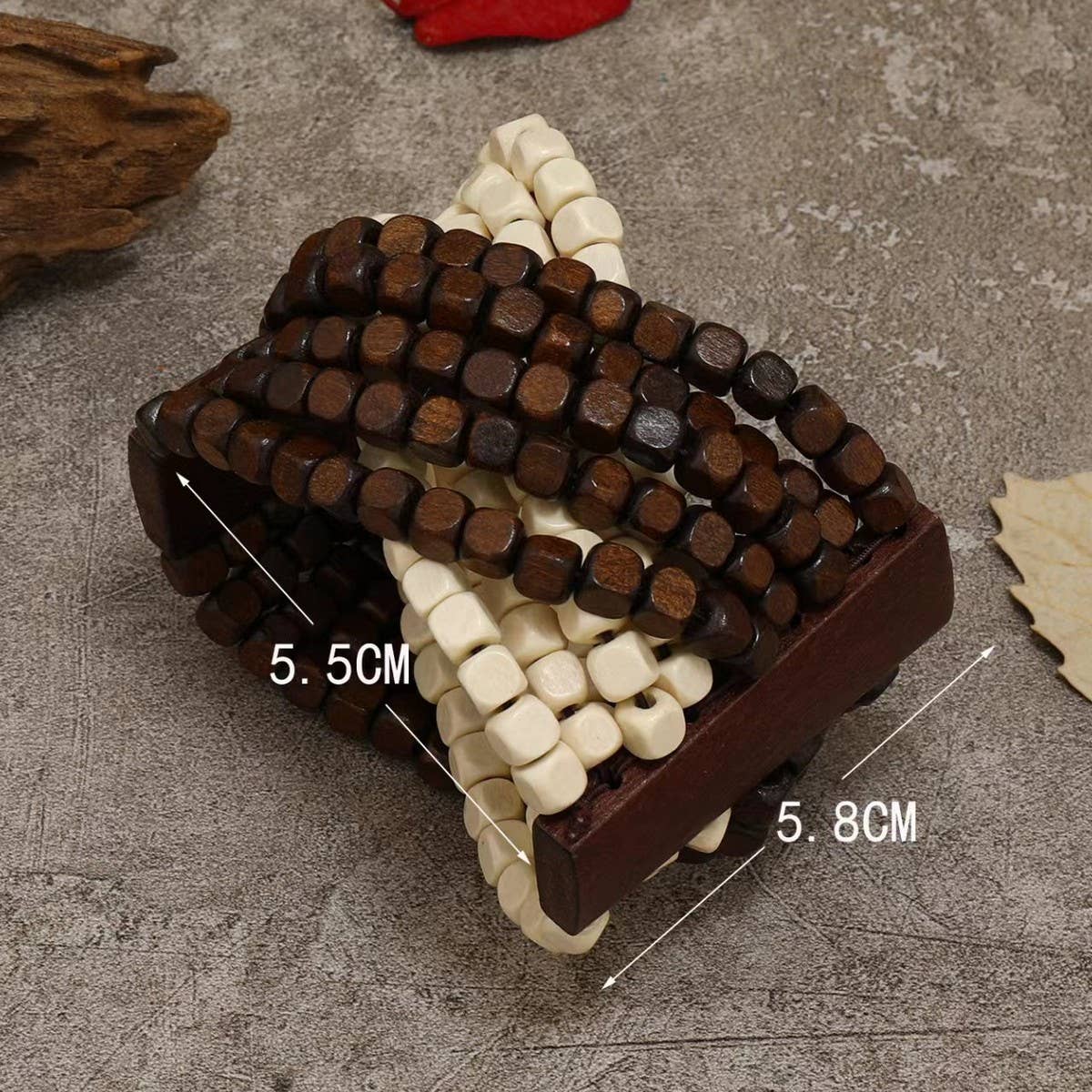 RETRO POPULAR COCONUT SHELL BRACELET_CWMM4421