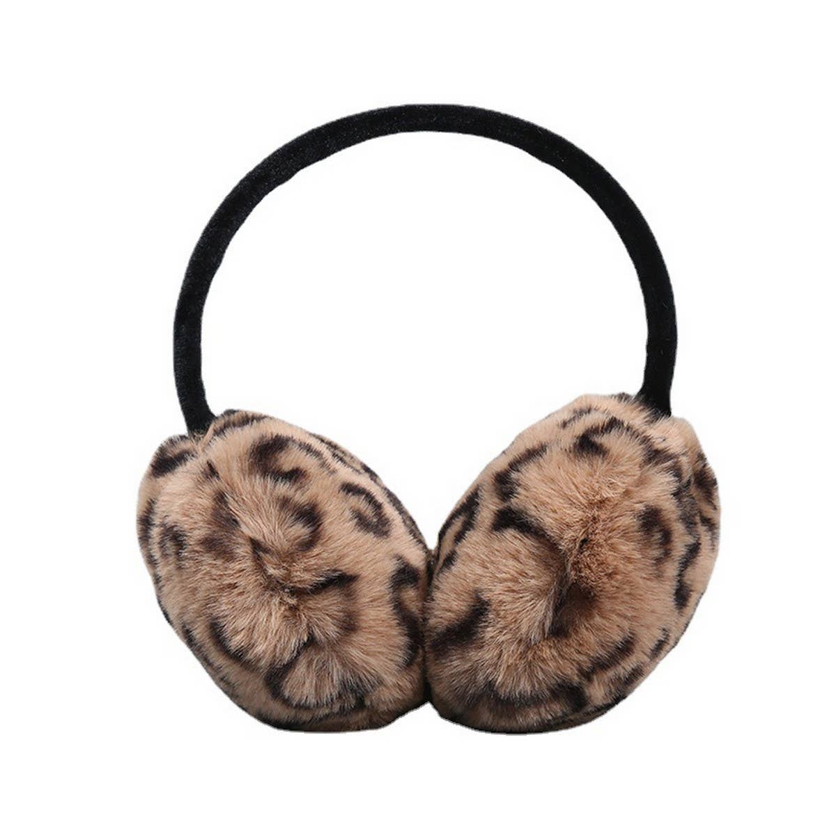 CUTE LEOPARD PRINT ANTIFREEZE EARMUFFS
