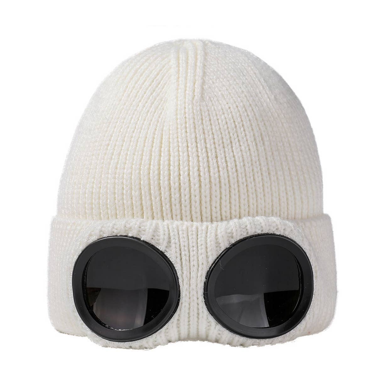 CWAH2210_WINTER WOOL SKI WINDPROOF GLASSES HAT