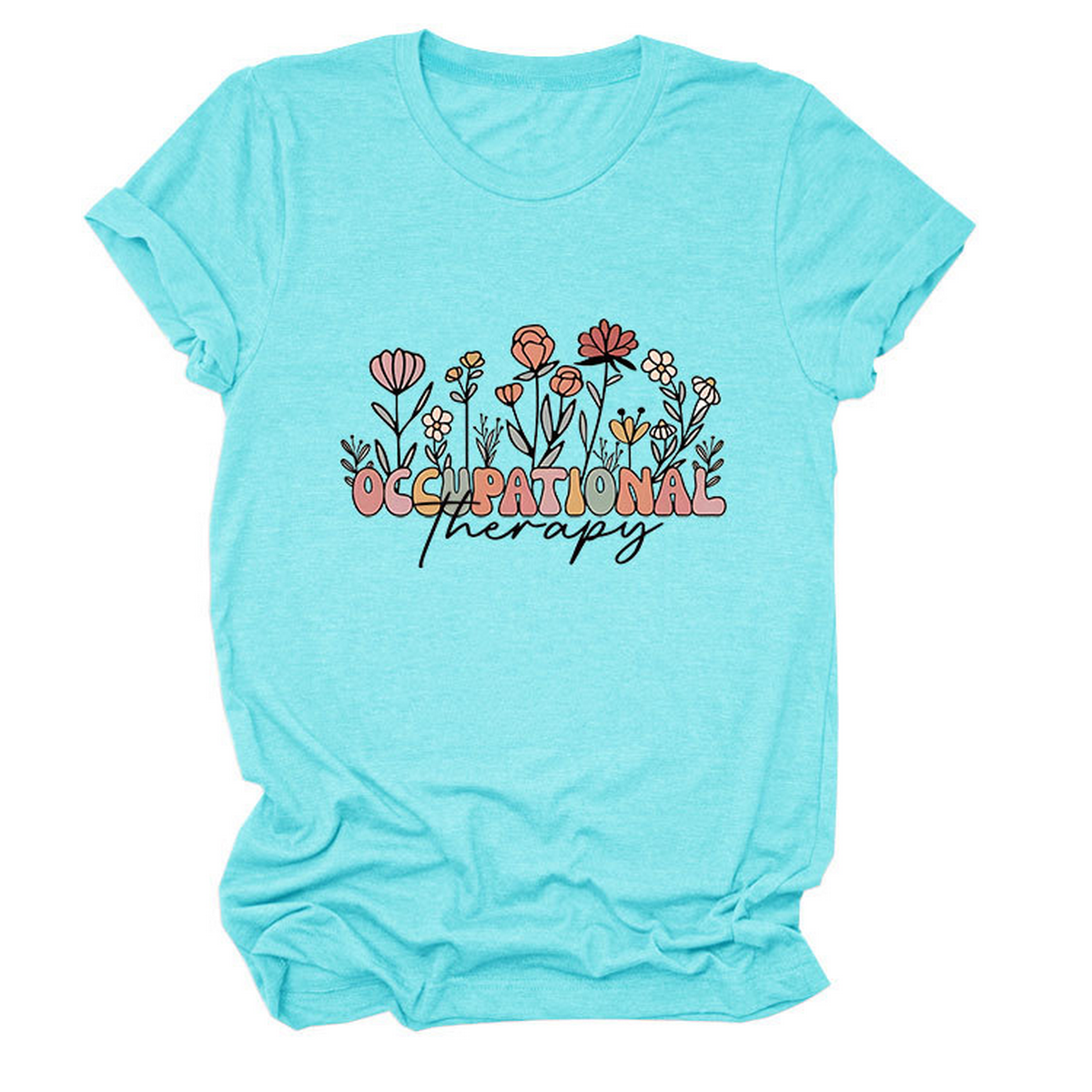 Casual Crew Neck Tee ??Occupational Therapy Theme_CWTTS1531