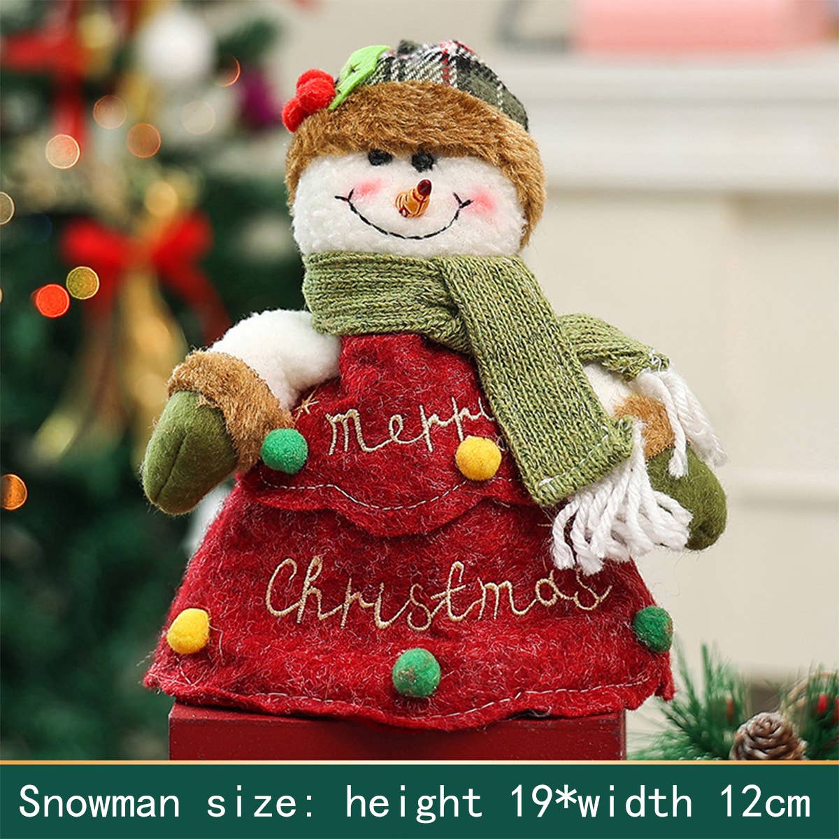 CWMM9355_CARTOON 3D DOLL ZIPPER LETTER TREE SHAPE GIFT BAG