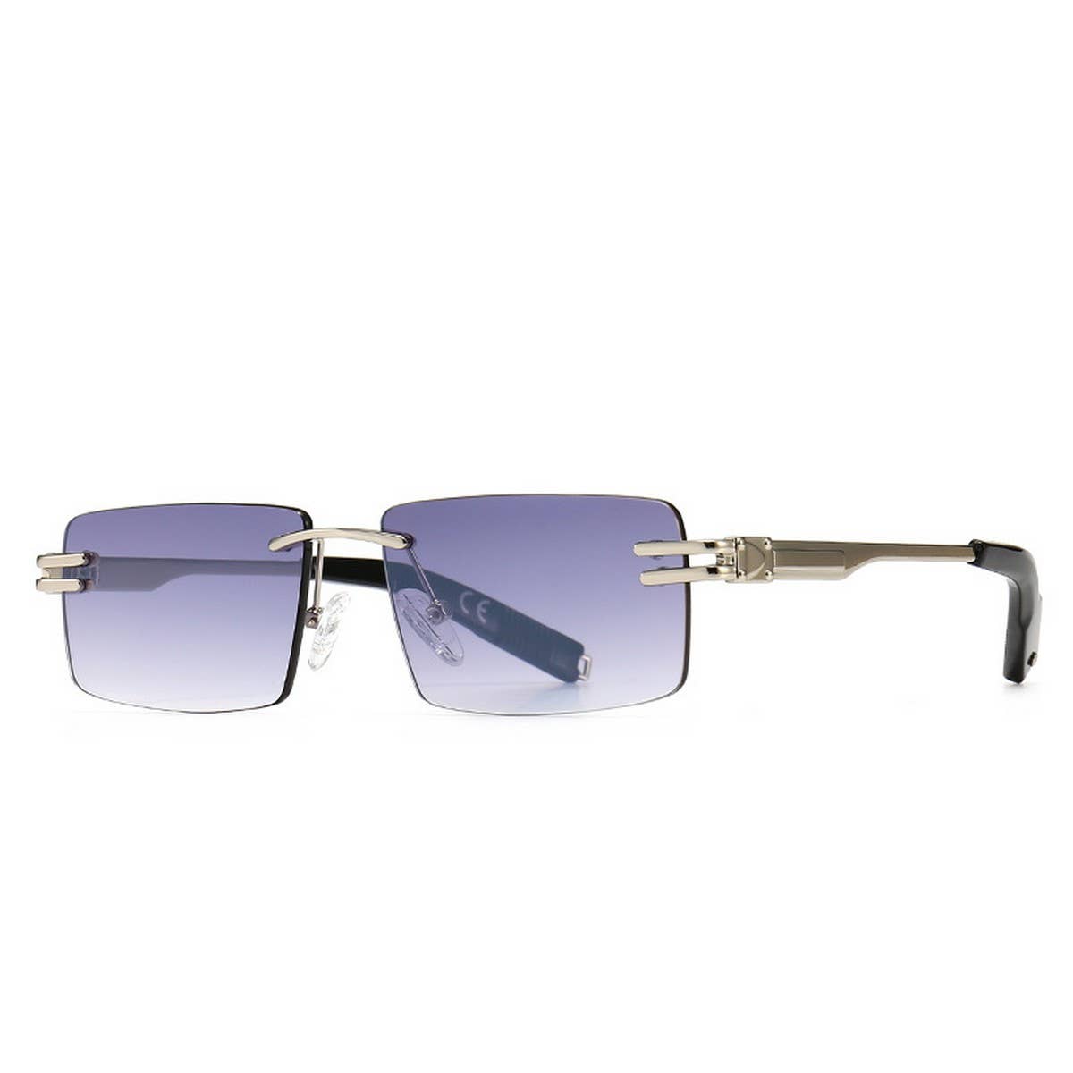 MODERN RETRO SQUARE FRAME NARROW SUNGLASSES
