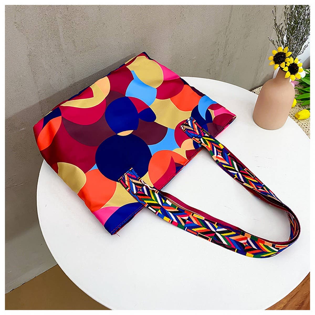 LARGE CAPACITY ANTI SPLASH OXFORD TOTE BAG_CWAB1683