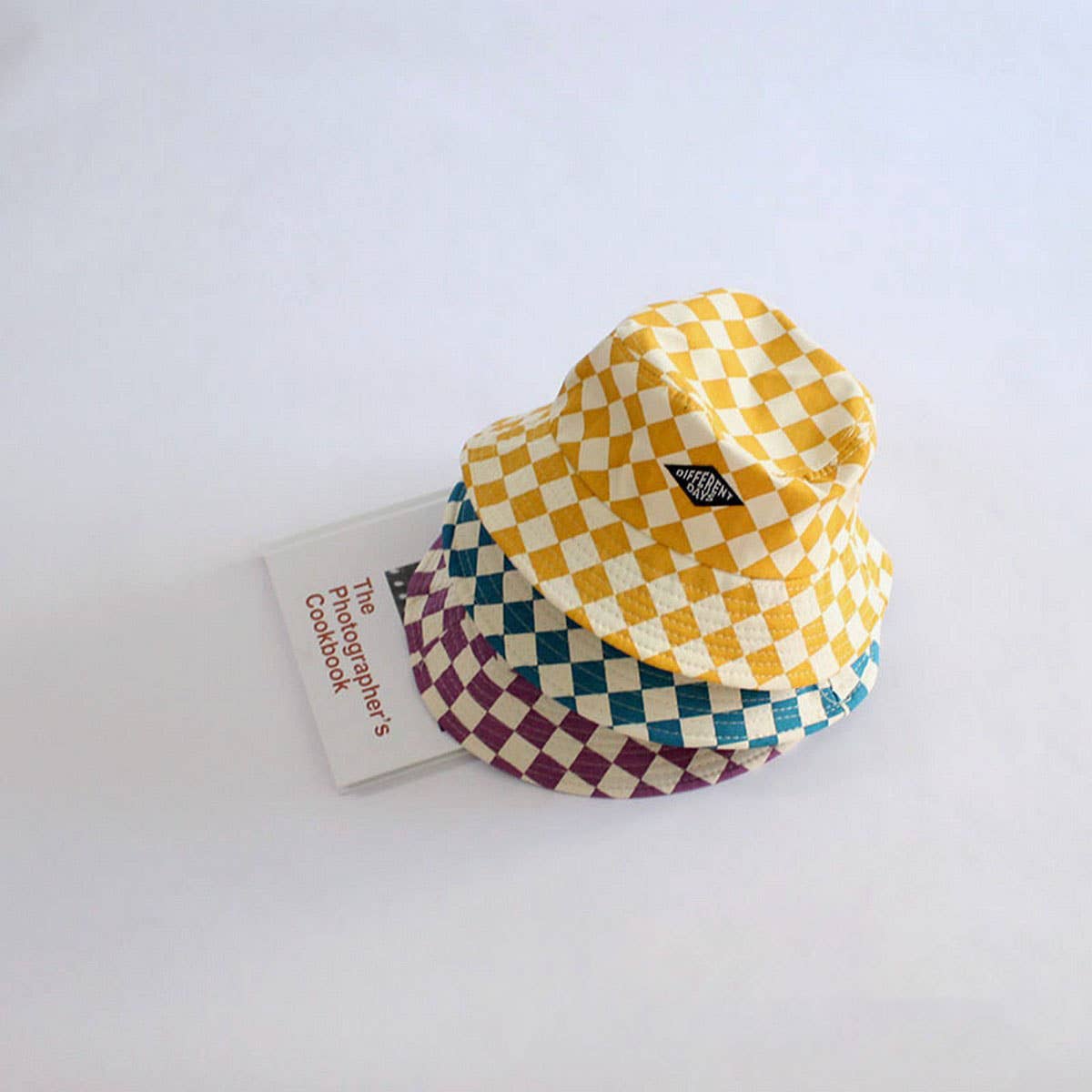 STYLISH CHILDREN'S TRAVEL CHECKERBOARD BUCKET HAT_CWAH2857
