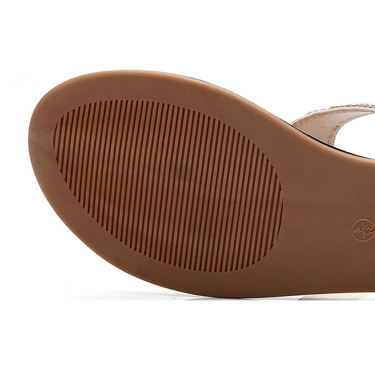 WOMAN BOHEMIAN STYLE GOLD  FLAT SANDAL