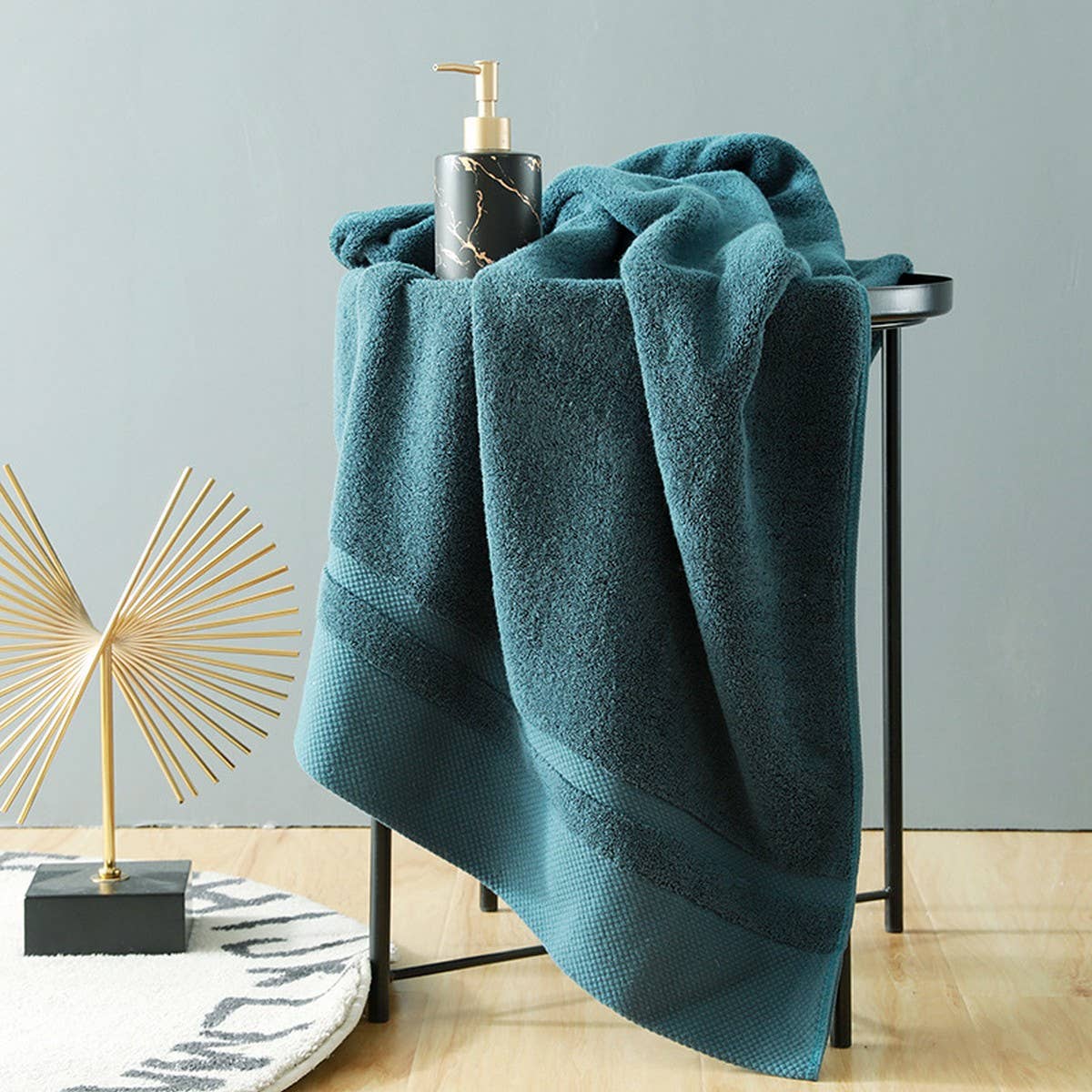 COMBED COTTON THICK ABSORBENT BATH TOWEL