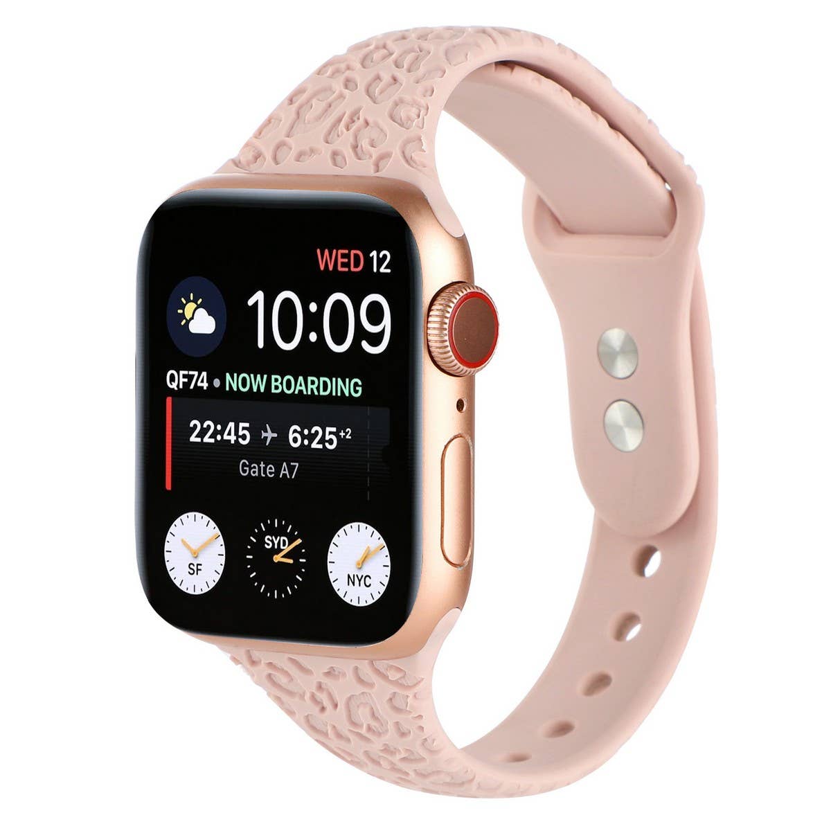 APPLE WATCH9-1 ENGRAVED LEOPARD PRINT STRAP IWATCH8_CWWW0070