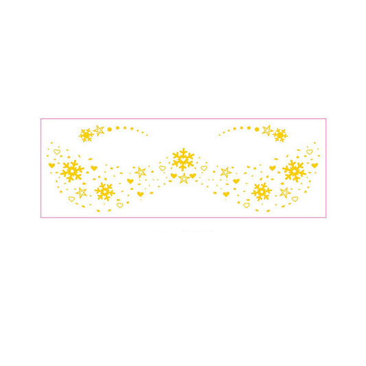 Gold Foil Freckle Tattoos for Makeup Looks