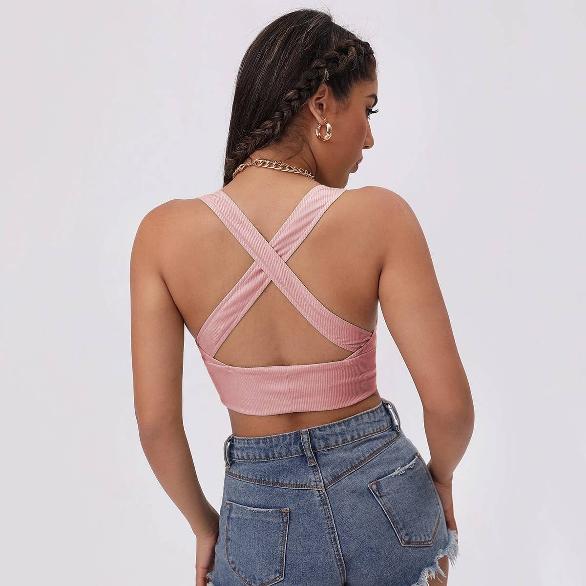 Women Sexy Sports Bra Crop Top with High Stretch