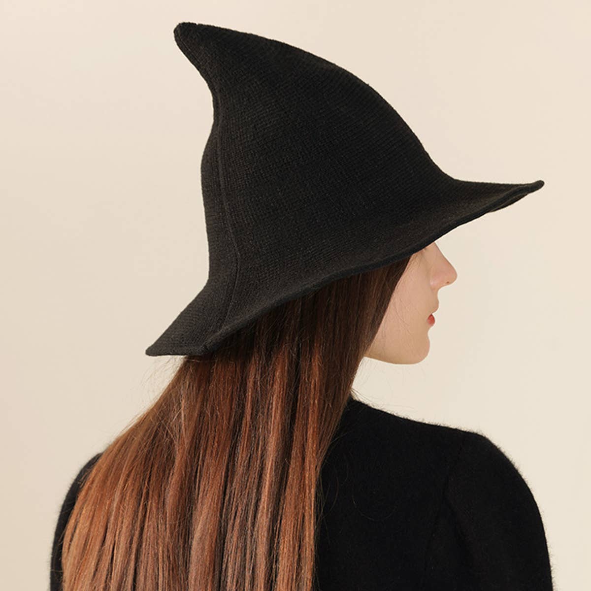 Halloween Pointed Witch Hat, Knit & Foldable_CWAH0617