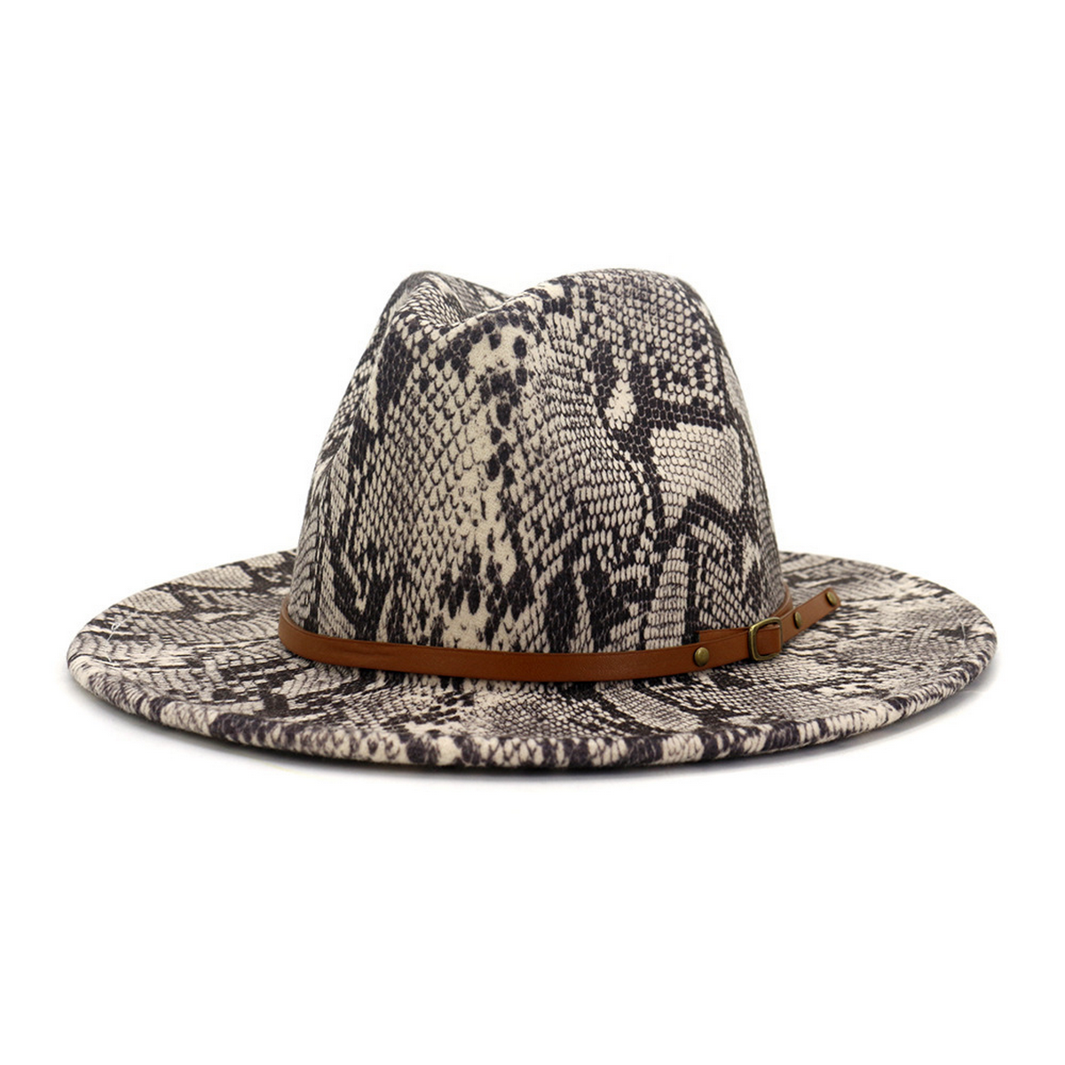WOMEN WARM AND SIMPLE SNAKE PANAMA HAT_CWAH0703
