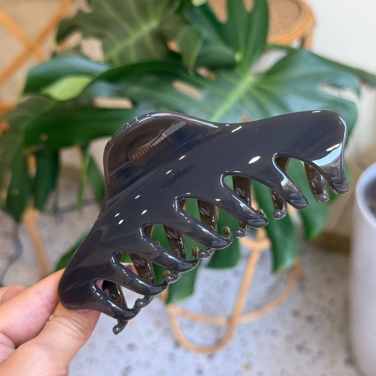 CWAHA4584_NEW SIMPLE BUTTERFLY BUCKLE KEEL HAIRPIN