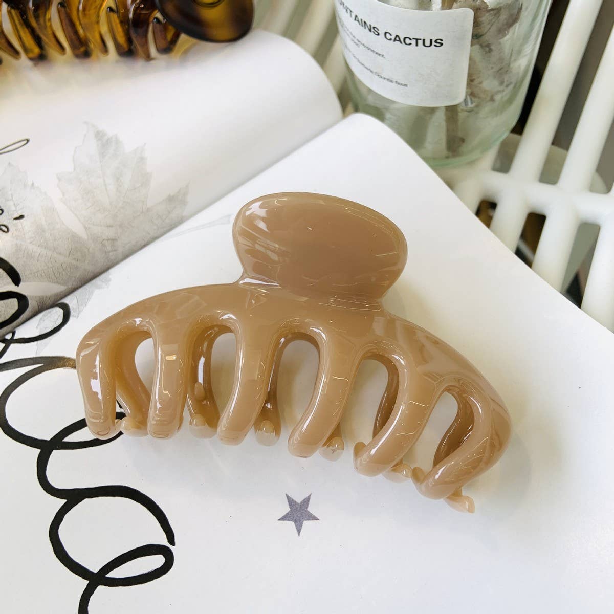 CWAHA1514_EXQUISITE SIMPLE LARGE HAIR CLAW CLIP