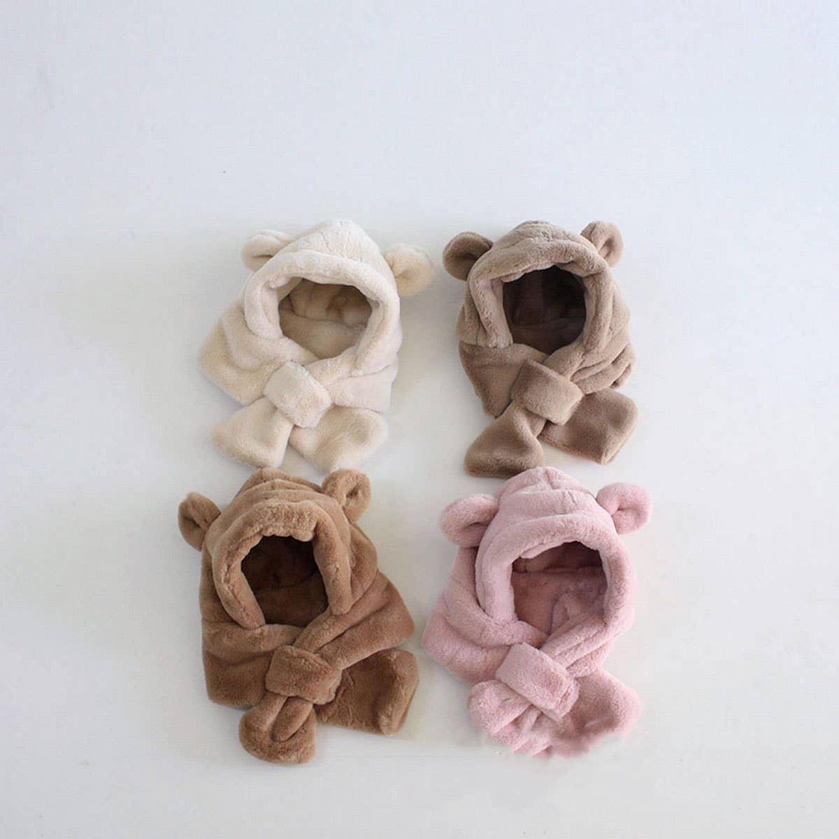 Kids Plush Hat & Scarf Set - Winter Warmth_CWAH2938