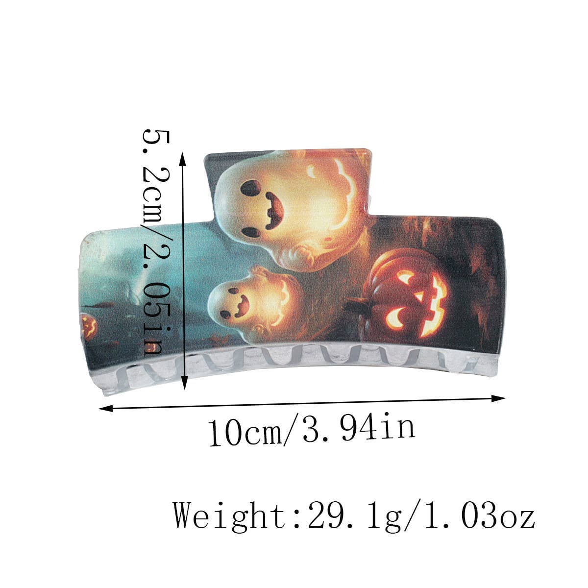 Halloween Ghost, Pumpkin & Bat Hair Claw