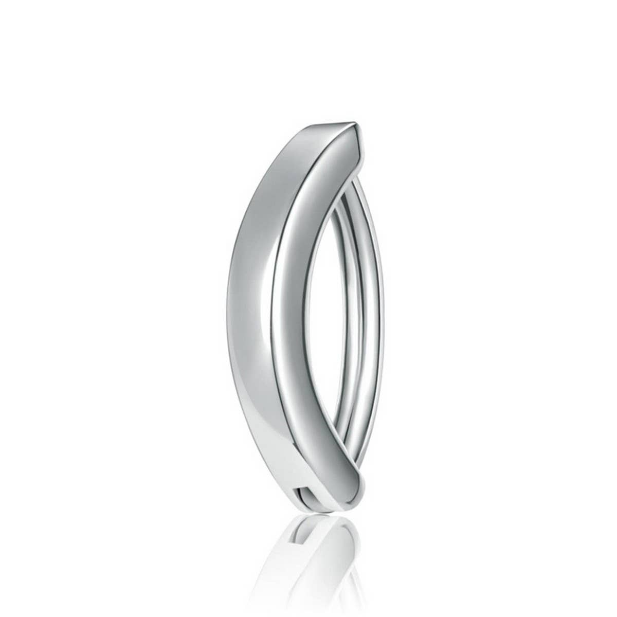 Minimalist CZ Belly Ring ? Polished Metal Style