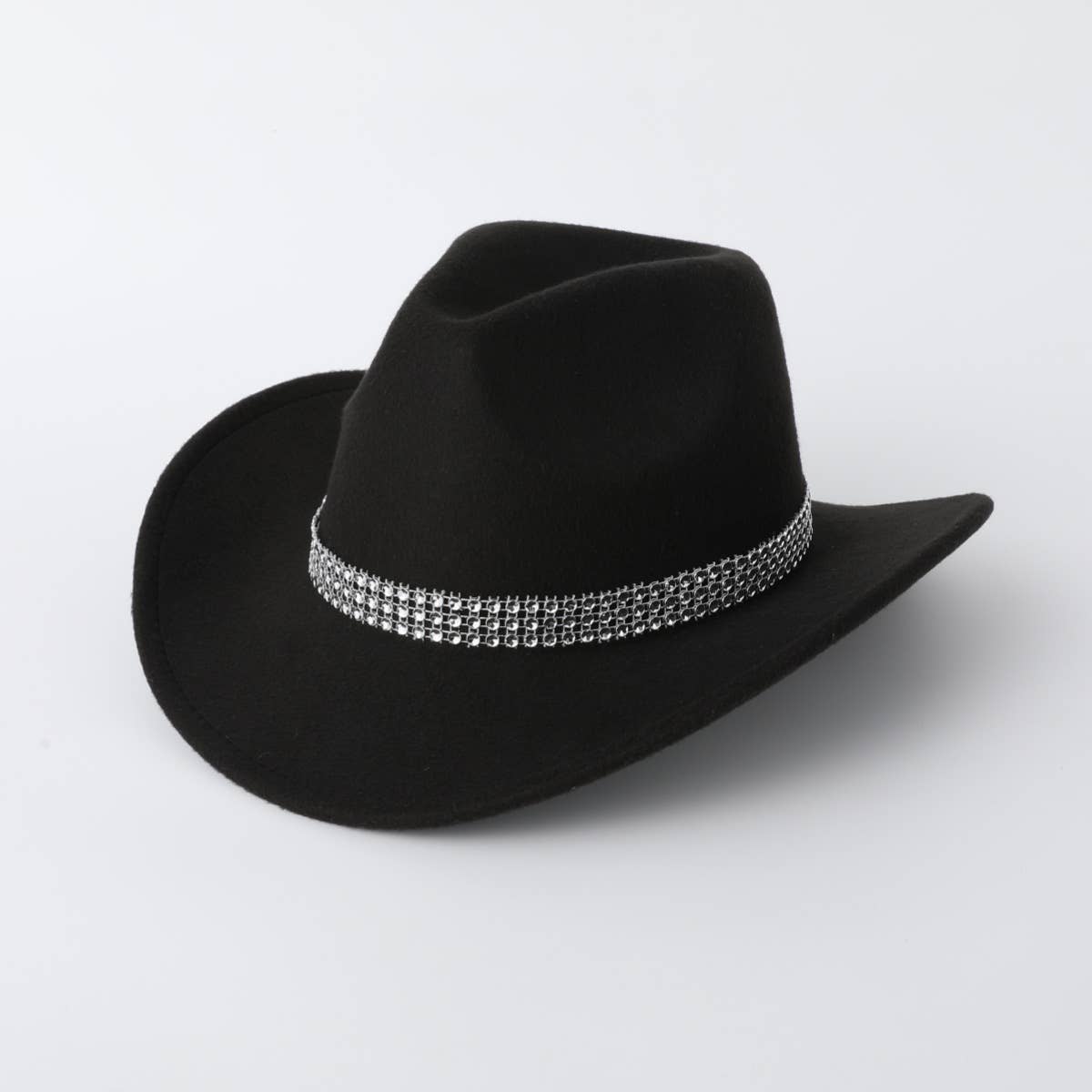 Solid Color Western Felt Cowboy Fedora Hat_CWAH3629