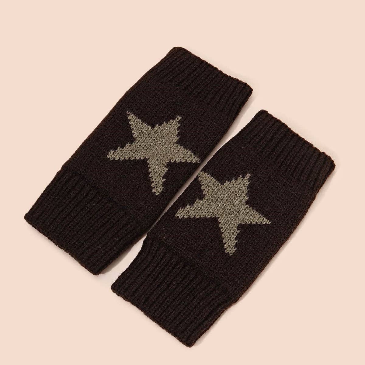 Acrylic Star Arm Sleeves ??Warm Fingerless Design_CWAG0085