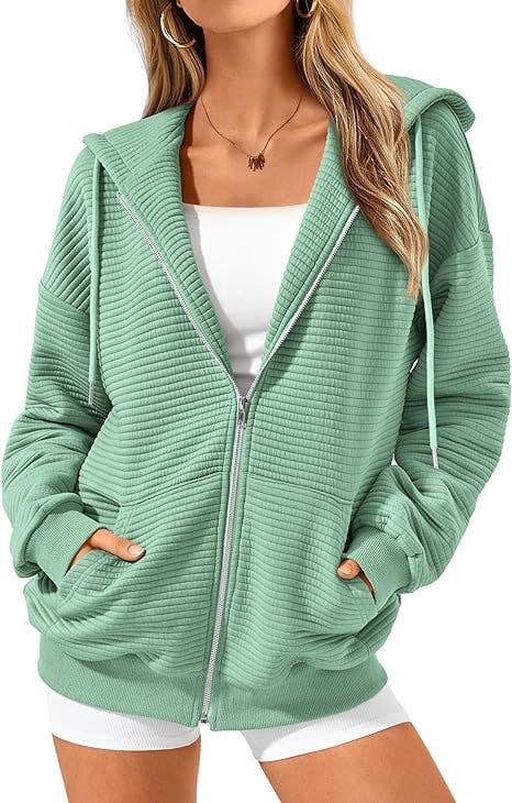 SOLID COLOR CASUAL SEASONAL ZIPPER CASUAL JACKET