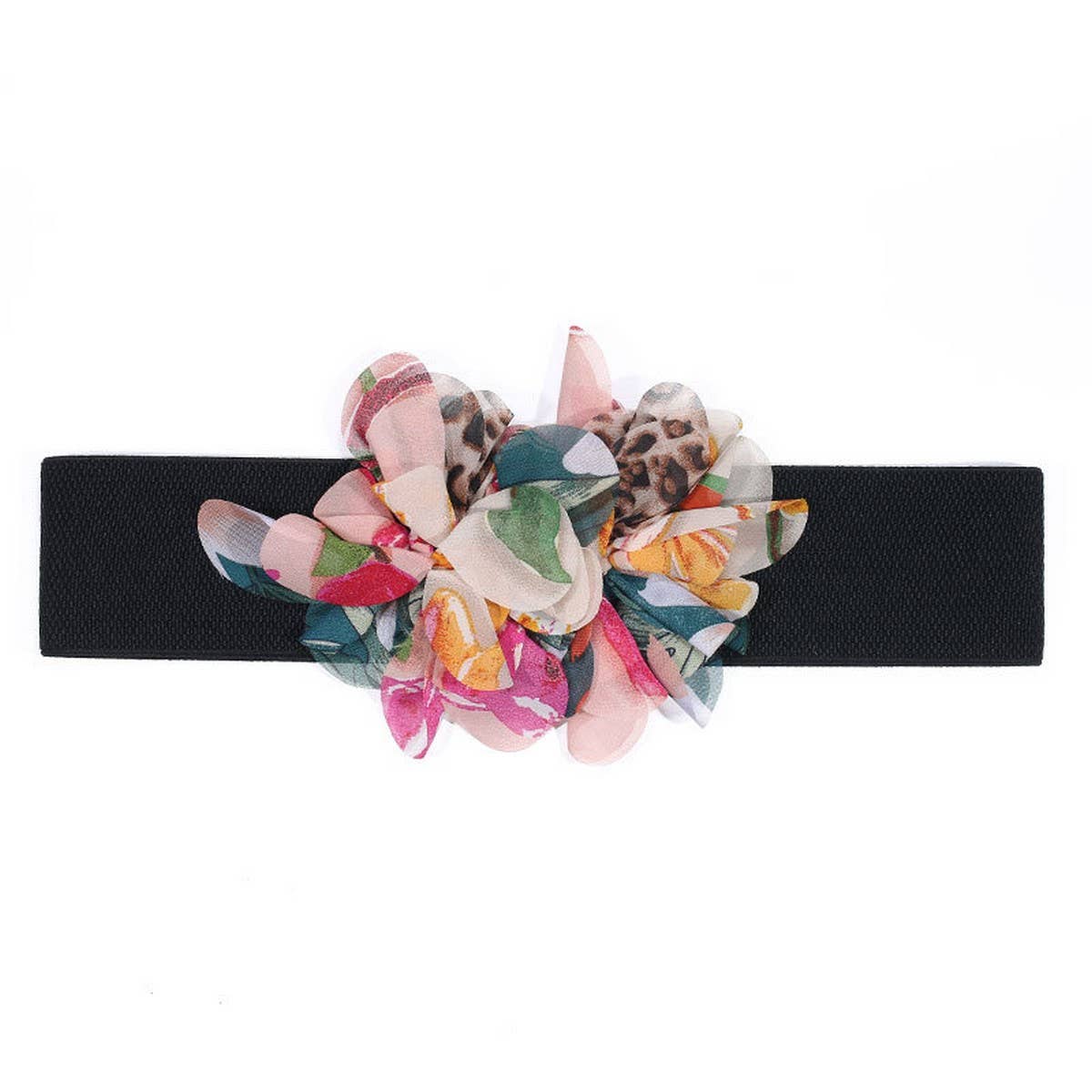 Handmade Floral Elastic Waist Belt for Dresses