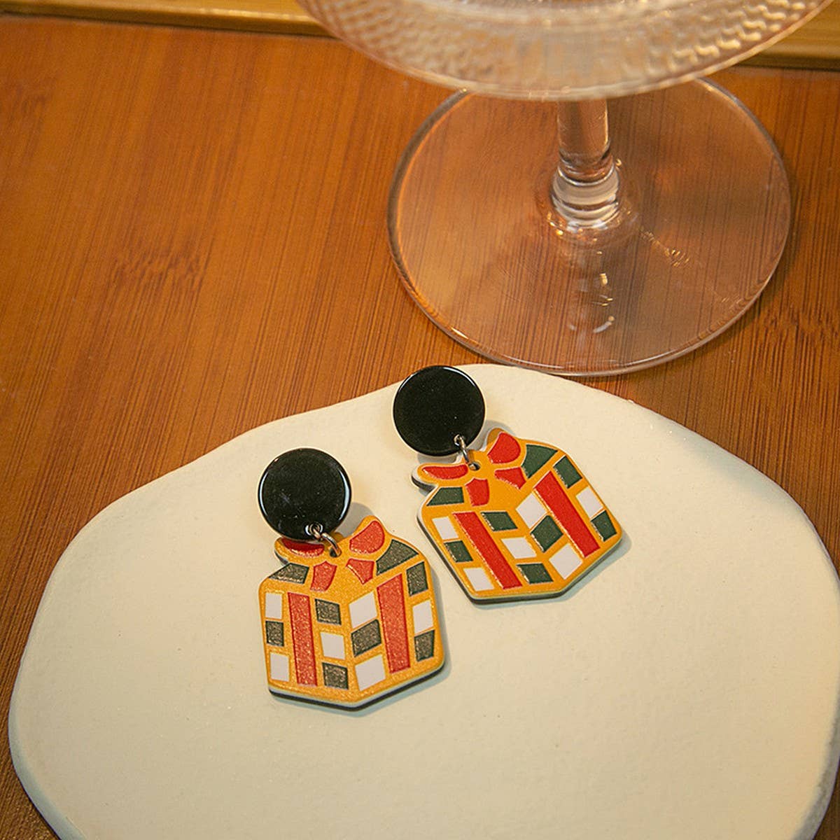 CHRISTMAS CARTOON SWEET DESIGN EARRINGS