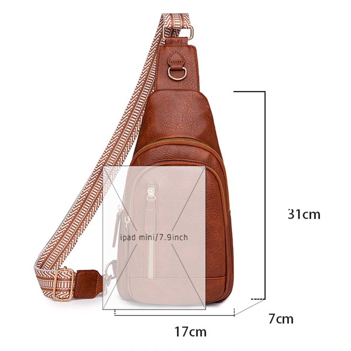 POPULAR RETRO PU CHEST BAG WAIST BAG_CWAB2707