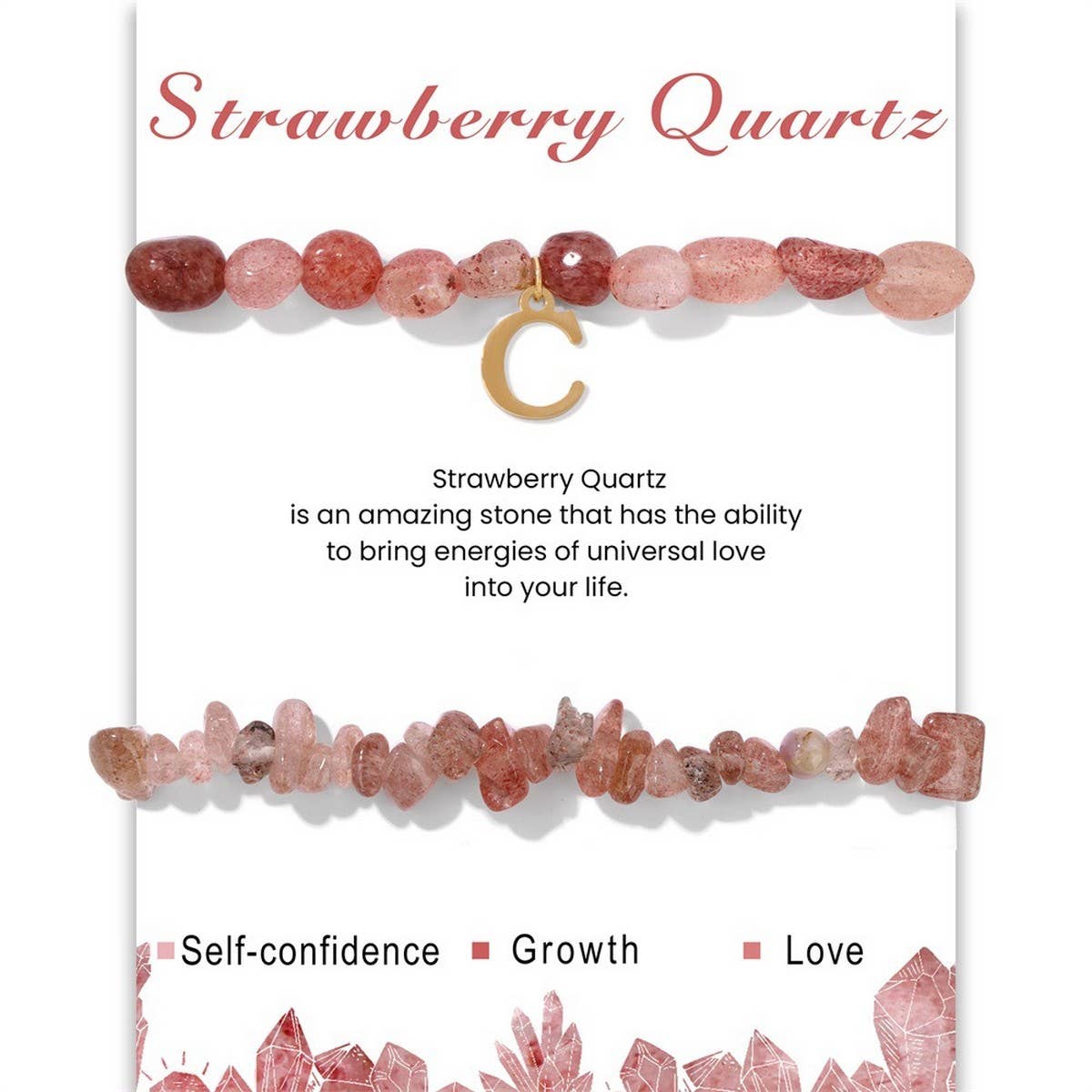 26 LETTERS IRREGULAR PENDANT BRACELET_CWAJE2105