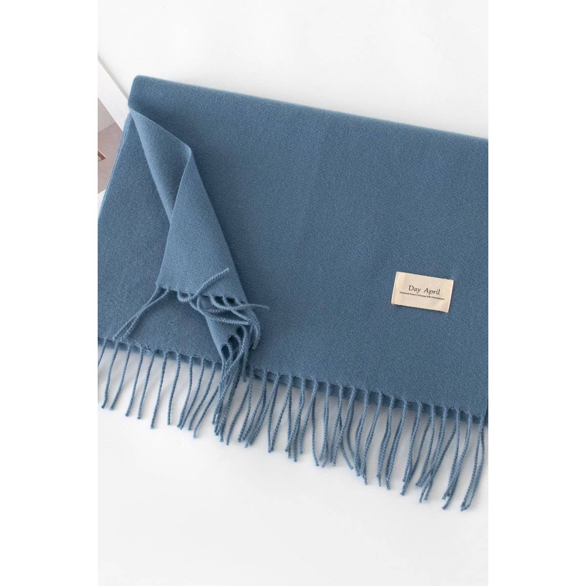 CWASC1482_SOLID COLOR MEDIUM-LENGTH WARM SCARF SHAWL NECK