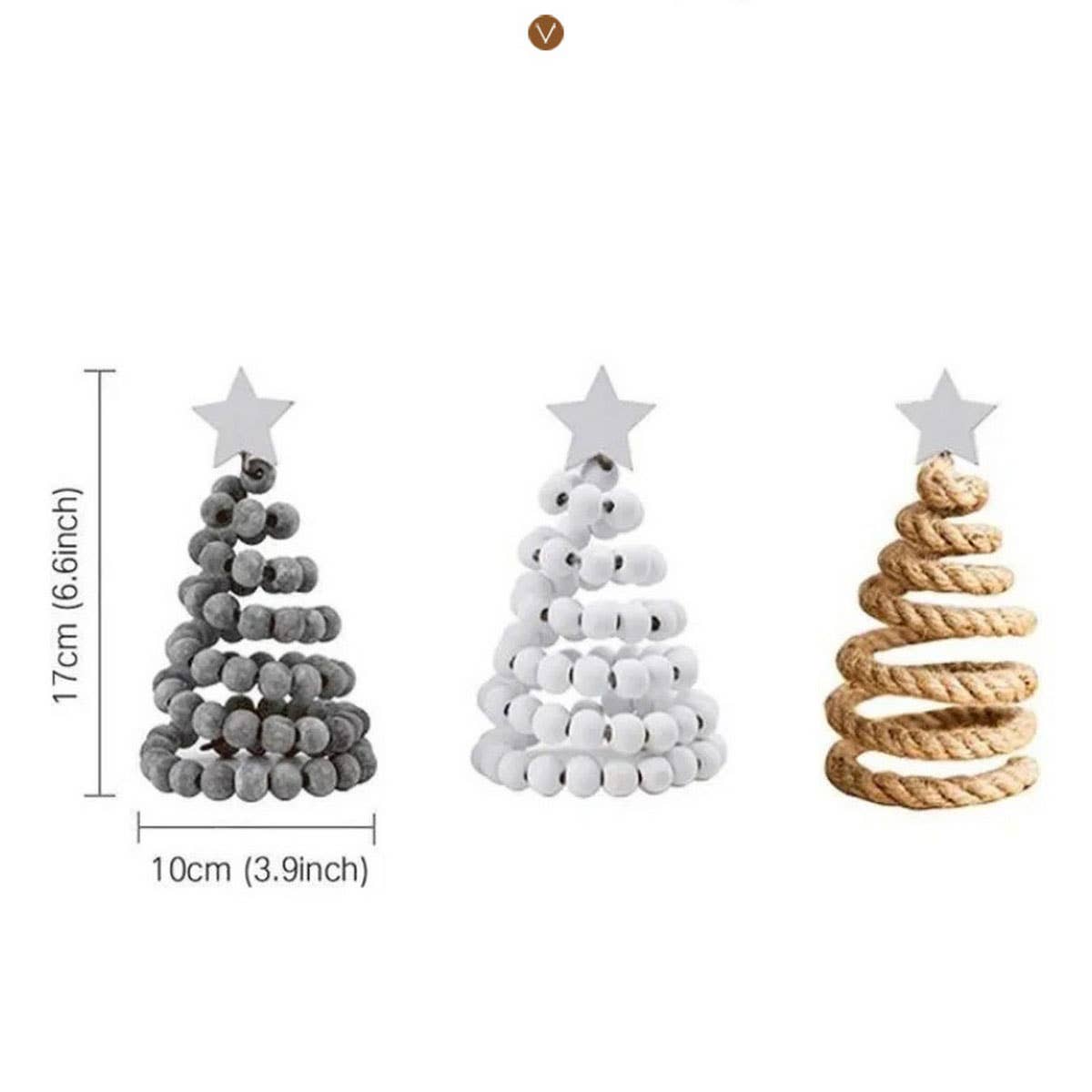 CWMM10293_NORDIC WOODEN CHRISTMAS TREE TABLE DECORATION