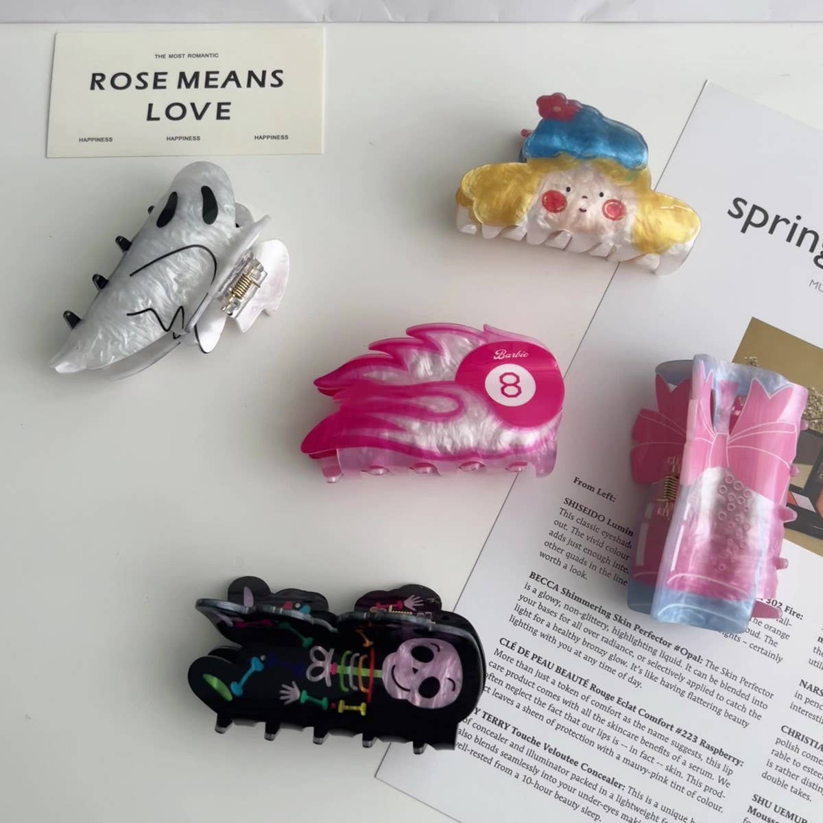 Halloween Ghost Cartoon Hair Claw Clip for Girls